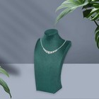 Necklace Jewelry Display Model Bust Stand For Fair 40cm Dark Green