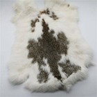 5pcs Genuine Natural Tanned Rabbit Fur Skin Pelt Hide Can Be Used Diy Decorate