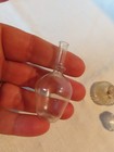 3 Antique Vintage Miniature Glass Bottles  Possible Dollhouse Size