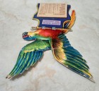 Original Antique 1929 Polly Gas Parrot Die Cut Cardboard Calendar 