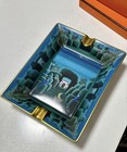Hermes Paris Ashtray Bird Garden 19 8  16  3 8cm Accessory Tray W box Used 