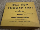 Vintage 1949 Dolch Basic Sight Word Vocabulary Flashcards Cards In Box Garrard