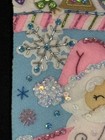 Finished Bucilla Christmas Stocking Lollipop Santa Handmade Felt Completed  