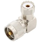 Pl259 Male To Female 90   Right Angle Adapter 2-pack For Uhf Cb Ham Radios