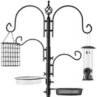 Best Choice Products Multi-bird Feeder Station Black Steel Adjustable 4-hooks