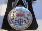 1950s 16s Ingraham Pocket Watch Betty Boop Pure Gas Oil Ad Theme Dial Working 