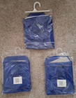 Nwt Lot Of 3 Boy s Short Sleeve School Uniform Polo Shirts Royal Blue Size 8