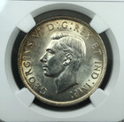 1937  1 Canada Silver Dollar George Vi Ngc Ms62   Uncirculated Coin