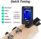 Guitar Tuner Clip On Ukulele Violin Tuner - Chromatic Tuner For Bass Electric Ac