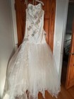 David   s Bridal Wedding Dress Size 12 Ivory  New With Tags 