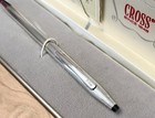 Vintage Cross Century Sterling Silver 1980 Ballpoint Pen Blue Ink - Engraved