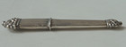 French  800 Standard Silver Needle Case  Floral Decoration On Ends