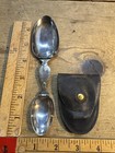 Rare Sterling Silver Tiffany Co 925 Folding Travel Spoon Vtg Camping Silverware