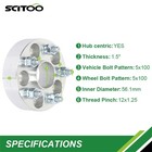 4x 5x100 Hubcentric Wheel Spacers For Legacy 1990 2009 For Outback 2000 2014
