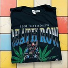 Snoop Dogg Death Row Shirt Y2k Men L Death Row Records 1991 Champs Rap Music Tee