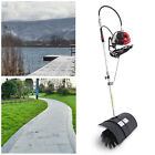 2 Stroke 52cc Gas Power Broom Artificial Turf Grass Clean Backpack Sweeper 1700w