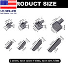 24pcs Metal Zipper Latch Slider Retainer 3 Color  3 5 8 10 Insertion Pin Zipper