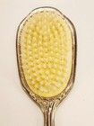 Vtg Ornate Silver Color Metal Hair Brush Mid Century Victorian Style 7 75 
