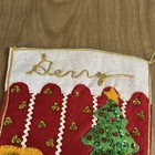 Vintage 1970 s Finished Handmade Bucilla Christmas Morning Felt Stocking  2314