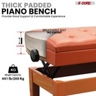5 Core Duet Piano Bench 3 5 Inch Padded Cushioned Stool Wooden Musician Chair