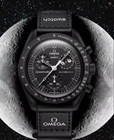 Omega X Swatch Snoopy Moonswatch Mission To The Moonphase New Moon Black Watches