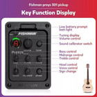 Fishman 301 Presys Piezo Pickup Acoustic Guitars Mic Blend Dual Preamp Eq Tuner