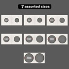 350pcs 2x2 Coin Holders Cardboard Flips 7 Sizes Collection Display Protectors