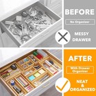 Spaceaid 14-piece Bamboo Drawer Organizer Storage Boxes 14-piece  Natural 