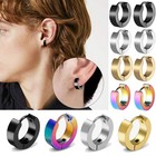 Stainless Steel Hoop Earrings Small Hoop Loop Huggie Ear Piercings For Men Women