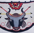 Vintage Hand Hooked Rug Primitive Folk Art Cow 48 X 25 5 Inch