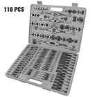 110pcs Metric Large Tap   Die Set Rethreading Thread Hole Threader Renew Threads