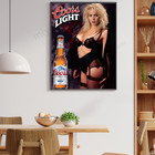 Coors Light Beer Poster 18x24 Blonde Girl Sexy Women Bar Man Cave Wall Art Decor