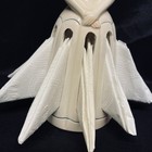 Lillian Vernon Ceramic Lady Dress Napkin Hanky Holder  Black Hair  9 75  Marked
