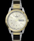 Timex Men s South Street 36mm Watch Indiglo Day-date Set Of 2 Expansion  Leather