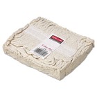 Rubbermaid Commercial V116 Economy Cut-end Wet Mop Head - White  12 carton  New