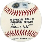 Willie Mays Signed Official Nl Baseball San Francisco Giants Beckett