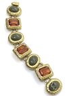 Doncaster Vtg Maltese Cross Etruscan Gold Tone Brooch Pin Pendant   Bracelet