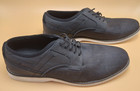 Steve Madden Men s Deene Derby Shoes Black Lace Up Canvas   Leather Size 12