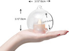 Hanging Glass Candle Holders  Tea Light   Terrarium Glass Orbs 24-pack 