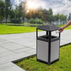Commercial Waste Container Outdoor Trash Can Garbage Enclosure Grey