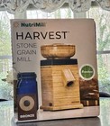 New Nutrimill Harvest Stone Grain Flour Mill Bronze Trim   Bamboo