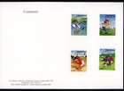 Antigua 1991 Disney Golf Scott  1456-1463 Rare Printers Proof Folders Xf Gem