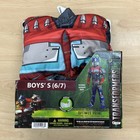 Transformers Optimus Prime Boys Costume S  6 7      Muscle Jumpsuit   Mask New