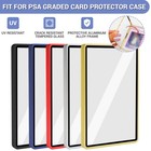 1-10 Pack Magnetic Trading Card Holders Case Slab Display Box Metal Psa Graded