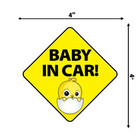 Adorable Chick  baby In Car  Safety Sign -  Baby Safety Sticker - Car Sticker