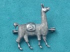 800 Silver South American Llama Figural Pin  1 5  X 1 25 