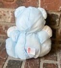 Puffalump Blue Teddy Bear Rattle Vtg Fisher-price 1994 Hearts Lace Small 9   