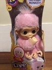 Baby Monkey Minis Luna Lemon Interactive Pet Toy Sounds   Reactions Soft Pink