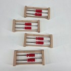 Hand2mind 20 Bead Rekenrek Wooden Math Manipulative Abacus Set Of 4 Red White