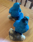Male And Female Blue Jay Figurines